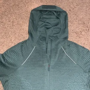 Lululemon‎ Venscape Hooded Balaclava Long Sleeve Quarter Zip Medium Forest 4 thumbnail 7