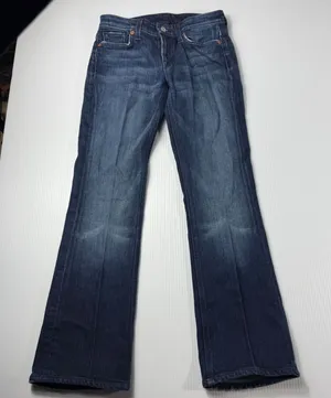 7 For All Mankind Embellished Bootcut Jeans Dark Wash Denim Womens Size 26‎ thumbnail 1