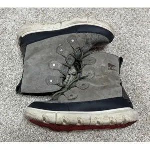 Sorel Explorer II Joan Waterproof Winter Boots Gray Suede Leather Size 8 thumbnail 7