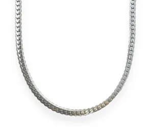 Snake Chain Link Chain Necklace for Men Women Streetwear Unisex Style thumbnail 1