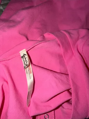 NWTO Free People Intimately Wide Awake Layer Henley Neon Rose M/L thumbnail 3