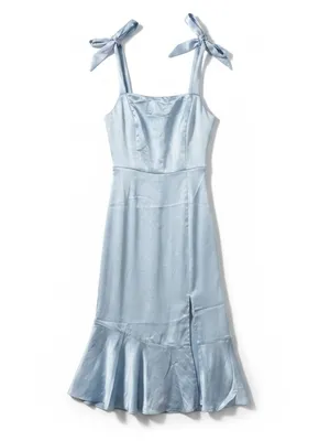 SKIES ARE BLUE Baby Blue Dress Formal Midi Size Small. NWT thumbnail 2