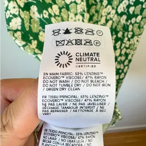 Reformation Green Floral Calix Dress Mento Summer Casual V Neck Sleeveless XS thumbnail 5