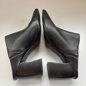 Steve Madden Barrie Addison Black Leather Mules Pointed Toe Size‎ 9 Chunky Heel thumbnail 10