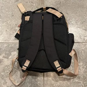 Akshomz Diaper Bag Backpack with Changing Station, Black Tan NEW thumbnail 10
