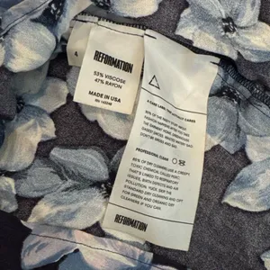 Reformation floral cut out high low dress size 4 thumbnail 3