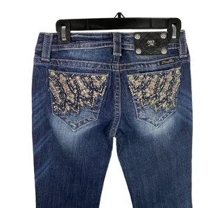 Miss Me Jeans‎ Women's Size 26 Signature boot cut Denim Embellished Pockets thumbnail 2