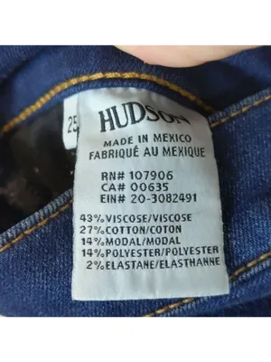 HUDSON Nico mid crop skinny jeans size 25 thumbnail 6
