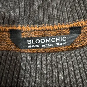 BloomChic Gray Patterned Crewneck Pullover Relaxed Fit‎ Women Sweater Size 18-20 thumbnail 11