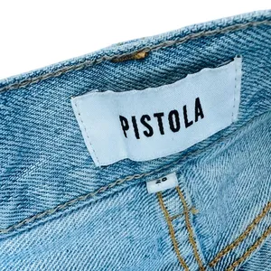 Pistola Loretta Wide Leg Jeans Light Gaze Blue Wash Size 28 High Rise Distress thumbnail 5