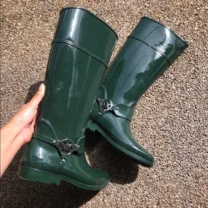 Michael Kors green rain boot thumbnail 2