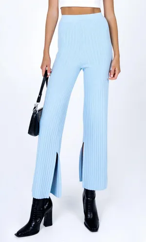 Princess Polly Allen Ribbed Pants  thumbnail 1