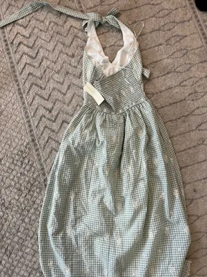 Gingham ZARA Dress Maxi Halter thumbnail 3