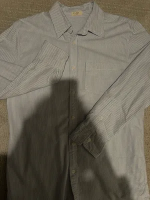 John Galt Button-Up Stripe Flannel Shirt thumbnail 3