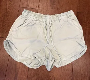 American Eagle Outfitters Women's Light Green Drawstring Shorts Small - C70-010 thumbnail 1