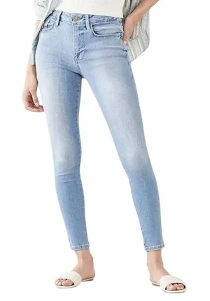 Frame Denim Jeans Women 27 Blue Tadley Light Wash Ali High Rise‎ Cigarette thumbnail 1