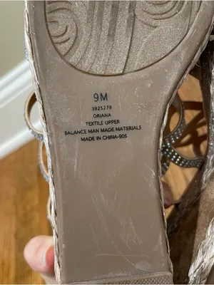 Impo Orleans Raffia Platform Wedge Sandals Taupe Rhinestone Women’s Size 9 thumbnail 10