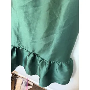 Petal & Pup Amelia One-Shoulder Velvet & Satin Midi Dress Emerald Black Sz L NEW thumbnail 10