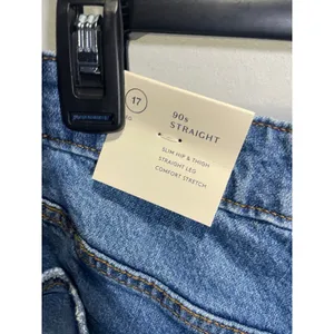 Universal Thread 90s Straight Jeans‎ Women 0 Blue High Rise Button Fly Stretch thumbnail 5