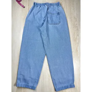 BDG Urban Outfitters Drew Baggy Pleated Jeans Light Wash Elastic Waist W28 L32 thumbnail 6