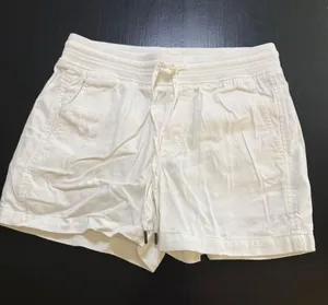 Orvis‎ Classic Collection Womens Cream Drawstring Elastic Waist Utility Shorts S thumbnail 1