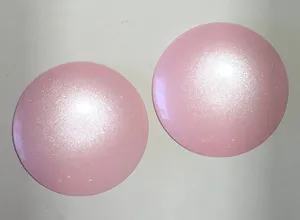 Pink Iridescent Round Retro Boho Earrings thumbnail 1