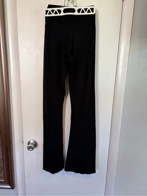 OFFLINE By Aerie Real Me High Waisted Crossover Flare Legging. Black. Medium. thumbnail 7