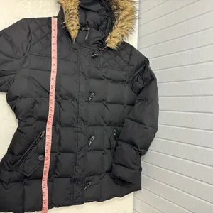 Ralph Lauren‎ Black Puffer Jacket with Faux Fur Trim thumbnail 13