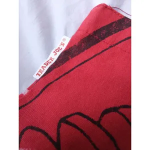 Vintage Retro Trader Joe's Wind and Cheese Red Tote Bag Excellent Condition thumbnail 2