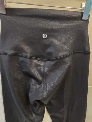 {2} Lululemon Align High Rise Pant Legging Tights Black Shine thumbnail 8