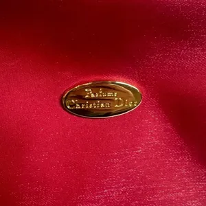 Christian Dior Parfums Red Nylon Travel Make-Up Bag thumbnail 5