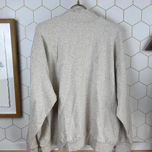 Daily Ritual from Anthropologie Light Beige Zip-Up Sweatshirt Jacket - Size - XL thumbnail 2