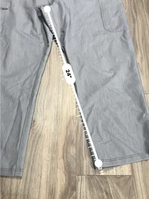 Figs Heather Gray Track Pants with Teal Drawstring thumbnail 4