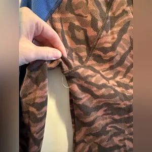 NWOT FREE PEOPLE Kick Off Printed Layer - Zebra Combo $68 MSRP thumbnail 12