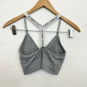Victoria’s Secret heathered gray y strap seamless sports bra XS thumbnail 3