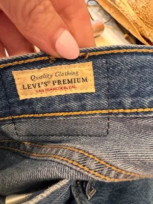 Levi’s Baggy Dad Jeans Denim Blue Mid Rise 27 Retro 90s Straight Leg thumbnail 8