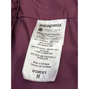 Patagonia Quilted Hooded Insulated‎ Jacket Magenta Lightweight Outdoor size M thumbnail 8