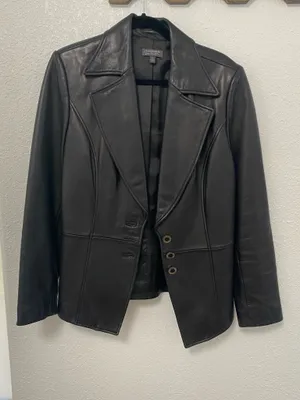 Classiques Entier Black leather jacket thumbnail 6
