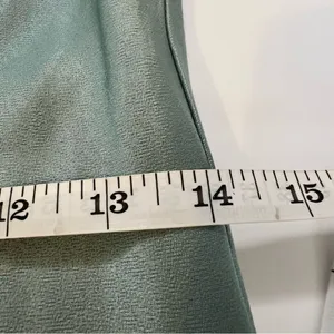 Lanston Cowl Neck Satin Slip Dress Sage Blue XS L-0001AS thumbnail 9