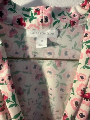 Charter Club floral blouse medium thumbnail 3