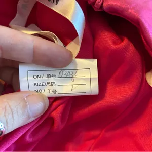 NWOT metallic pink strapless prom dress ruched front slit size 0 thumbnail 6