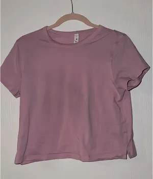 Lululemon Cotton Blend T-Shirt Pink Peony thumbnail 2