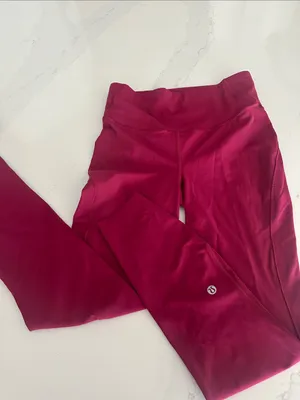 Lululemon‎ Base Pace High-Rise Tight 25" Red Merlot size 6 thumbnail 5