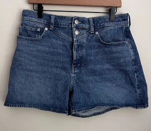 Madewell The Momjean Short Size 29 High Rise Mid Length NJ068 Button Fly 4" thumbnail 1