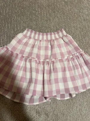 Steve Madden Purple Checkered Skirt Set thumbnail 4