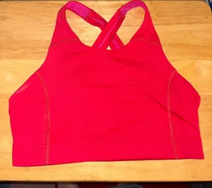 Outdoor Voices High Neck Sports Bra, Medium thumbnail 1