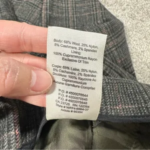 Wilfred Wool Cashmere Blend Chambéry Plaid Pants Cropped Pleated Tartan Size 0 thumbnail 13