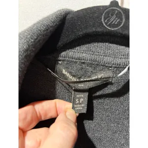 Banana Republic Knit Blazer Cardigan Dark Gray Pockets Women's Petite Small‎ thumbnail 6