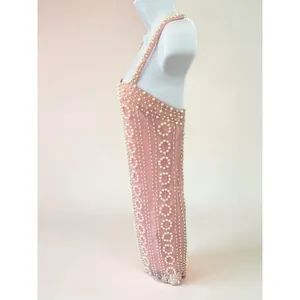 LPA Lelia beaded Mini dress bubble pink Size M thumbnail 4