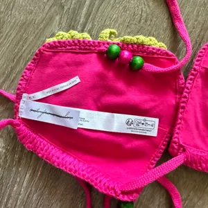 Urban‎ Outfitters Out From Under Strawberry Crochet Bikini New M thumbnail 7